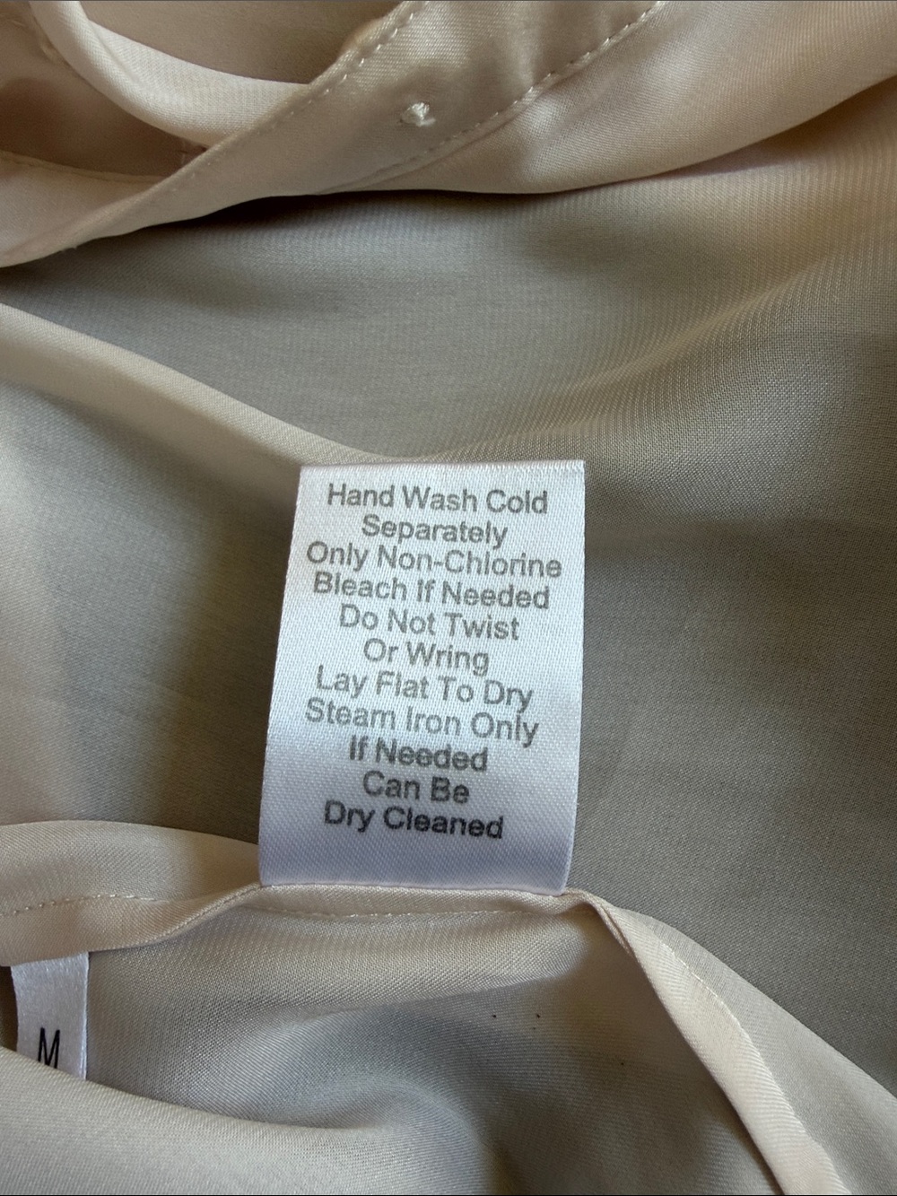 CAbi Ivory Satin Ruffle Blouse Size M Romantic Career Cottagecore Top - Picture 5 of 10